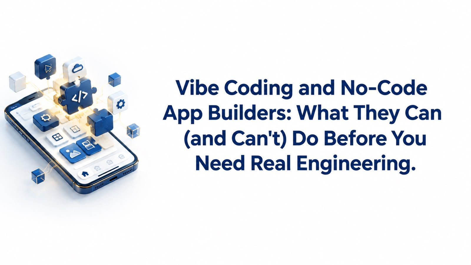 Vibe Coding and No-Code App Builders: What They Can (and Can’t) Do Before You Need Real Engineering